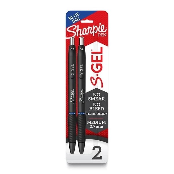 Sharpie S-Gel 7mm Blue 2Pk